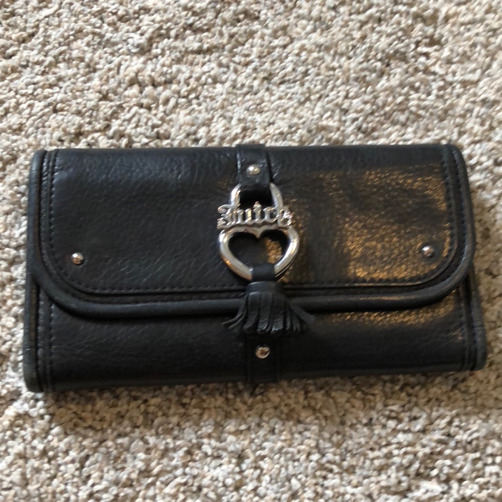 Juicy Couture Black Leather Wallet
